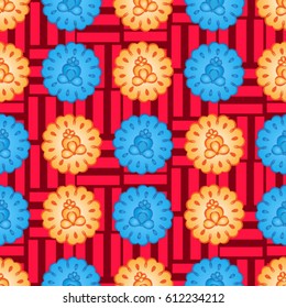 Endless abstract pattern. Background texture.  Vector illustration.