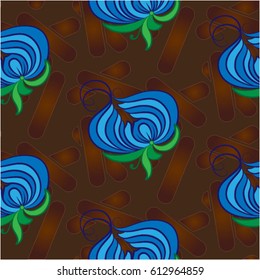 Endless abstract pattern. Background texture.  Vector illustration.