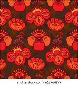 Endless abstract pattern. Background texture.  Vector illustration.