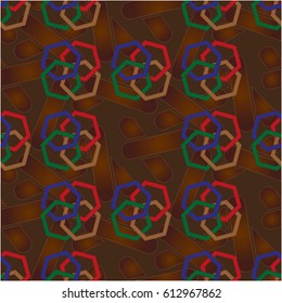 Endless abstract pattern. Background texture.  Vector illustration.