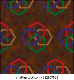 Endless abstract pattern. Background texture.  Vector illustration.