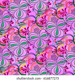 Endless abstract pattern. Background texture.  Vector illustration.