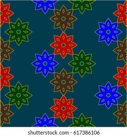 Endless abstract pattern. Background texture.  Vector illustration.