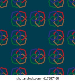 Endless abstract pattern. Background texture.  Vector illustration.
