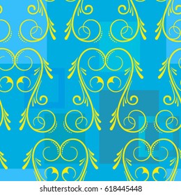 Endless abstract pattern. Background texture.  Vector illustration.