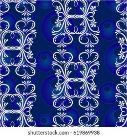 Endless abstract pattern. Background texture.  Vector illustration.