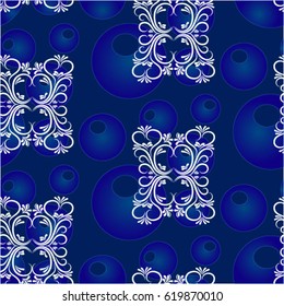 Endless abstract pattern. Background texture.  Vector illustration.