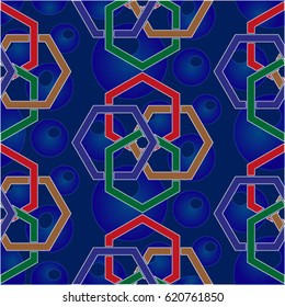 Endless abstract pattern. Background texture.  Vector illustration.