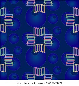 Endless abstract pattern. Background texture.  Vector illustration.