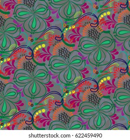 Endless abstract pattern. Background texture.  Vector illustration.