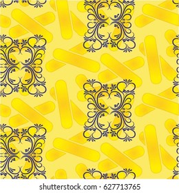 Endless abstract pattern. Background texture.  Vector illustration.