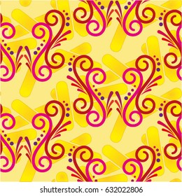 Endless abstract pattern. Background texture.  Vector illustration.