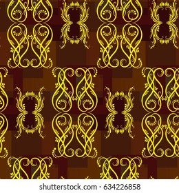 Endless abstract pattern. Background texture.  Vector illustration.