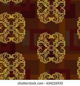 Endless abstract pattern. Background texture.  Vector illustration.