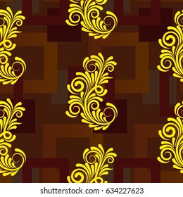 Endless abstract pattern. Background texture.  Vector illustration.
