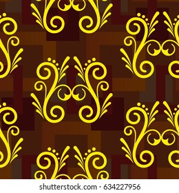 Endless abstract pattern. Background texture.  Vector illustration.