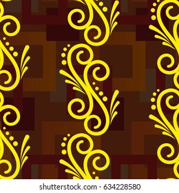 Endless abstract pattern. Background texture.  Vector illustration.