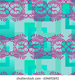 Endless abstract pattern. Background texture.  Vector illustration.