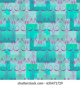 Endless abstract pattern. Background texture.  Vector illustration.