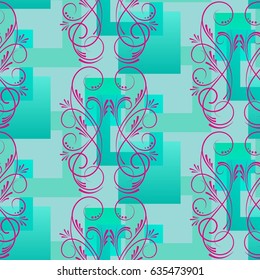 Endless abstract pattern. Background texture.  Vector illustration.