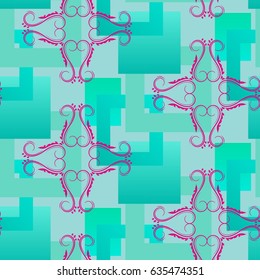Endless abstract pattern. Background texture.  Vector illustration.