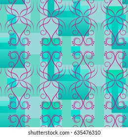 Endless abstract pattern. Background texture.  Vector illustration.