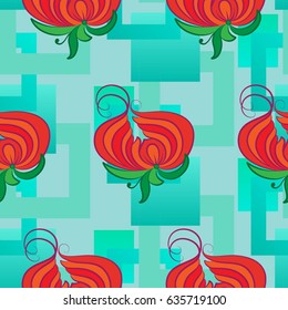 Endless abstract pattern. Background texture.  Vector illustration.