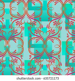 Endless abstract pattern. Background texture.  Vector illustration.