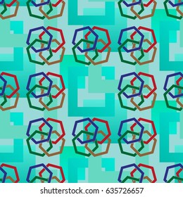 Endless abstract pattern. Background texture.  Vector illustration.