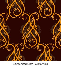 Endless abstract pattern. Background texture.  Vector illustration.