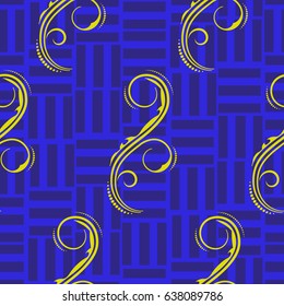 Endless abstract pattern. Background texture.  Vector illustration.