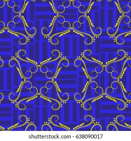 Endless abstract pattern. Background texture.  Vector illustration.