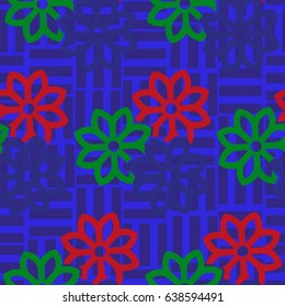 Endless abstract pattern. Background texture.  Vector illustration.