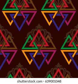 Endless abstract pattern. Background texture.  Vector illustration.