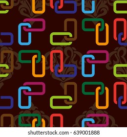 Endless abstract pattern. Background texture.  Vector illustration.