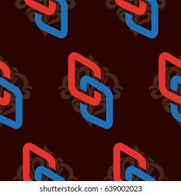 Endless abstract pattern. Background texture.  Vector illustration.