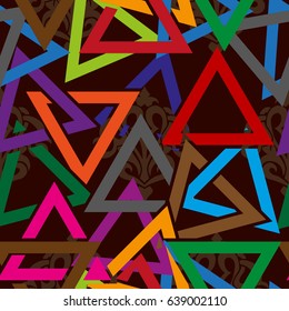 Endless abstract pattern. Background texture.  Vector illustration.