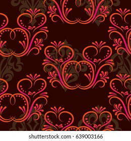 Endless abstract pattern. Background texture.  Vector illustration.