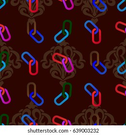 Endless abstract pattern. Background texture.  Vector illustration.