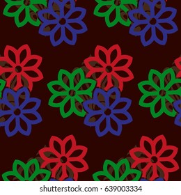 Endless abstract pattern. Background texture.  Vector illustration.