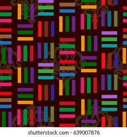 Endless abstract pattern. Background texture.  Vector illustration.