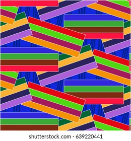 Endless abstract pattern. Background texture.  Vector illustration.