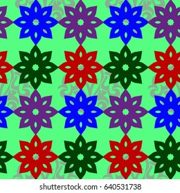 Endless abstract pattern. Background texture.  Vector illustration.