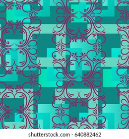 Endless abstract pattern. Background texture.  Vector illustration.