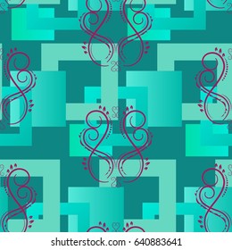 Endless abstract pattern. Background texture.  Vector illustration.