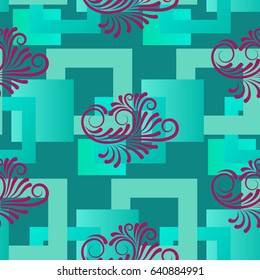 Endless abstract pattern. Background texture.  Vector illustration.