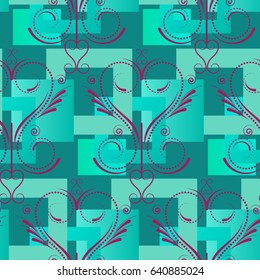 Endless abstract pattern. Background texture.  Vector illustration.