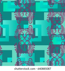 Endless abstract pattern. Background texture.  Vector illustration.