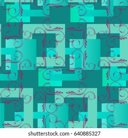 Endless abstract pattern. Background texture.  Vector illustration.