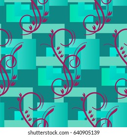 Endless abstract pattern. Background texture.  Vector illustration.